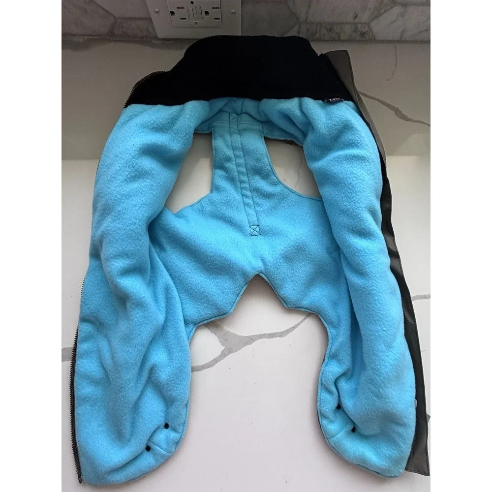 New Bobby Green Teal Rain Coat Fleece Lined Insulated Dog Jacket 20